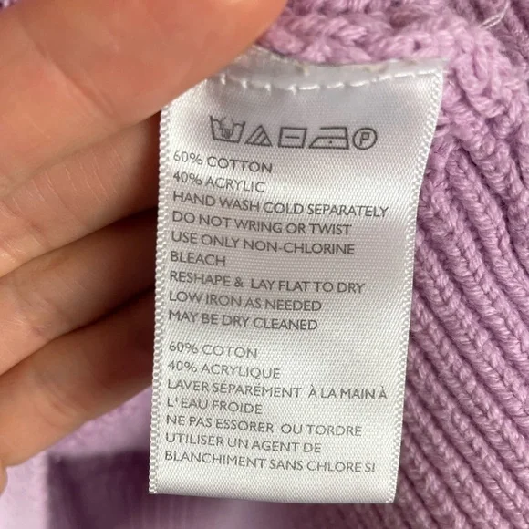 Urban Outfitters lavender cotton blend sweater - Picture 4 of 5